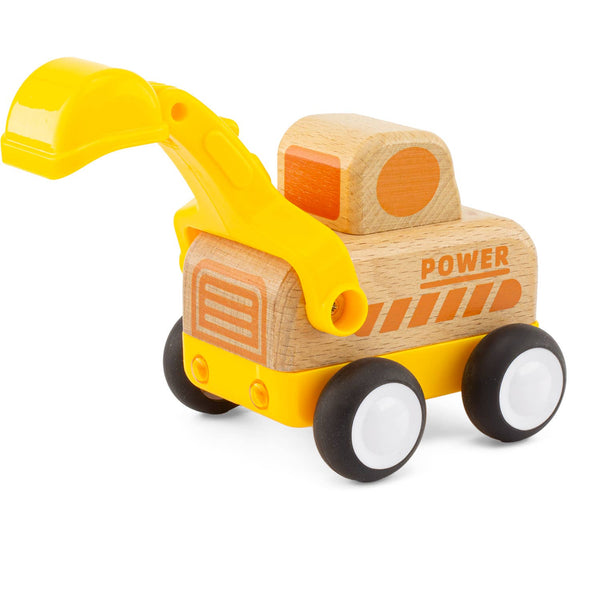 Holzauto MINIBAGGER