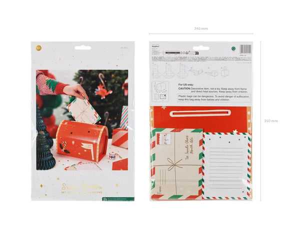 Briefkasten für den Weihnachtsmann | Set aus Papier