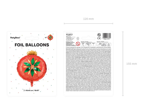 Folienballon | Kugel | 45x45cm