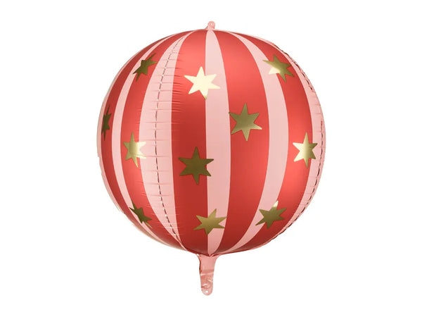 Folienballon Sternenkugel, 75 cm, rot