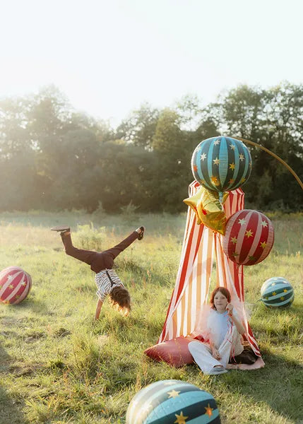 Folienballon Sternenkugel, 75 cm, grün