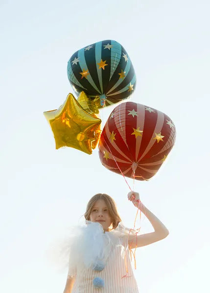 Folienballon Sternenkugel, 75 cm, grün