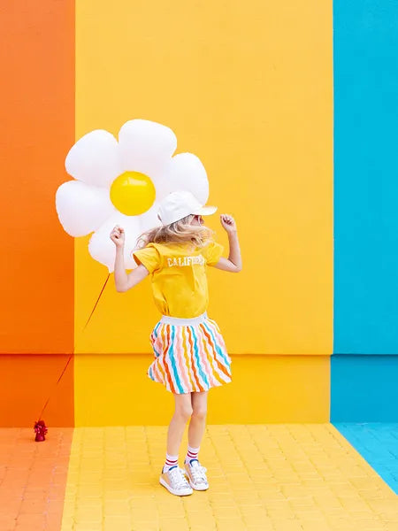 Folienballon Gänseblümchen, 97x103cm, Mix