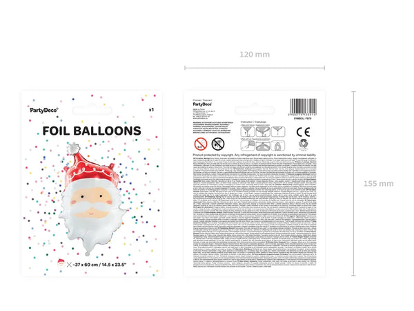 Folienballon | Weihnachtsmann | 50x70cm