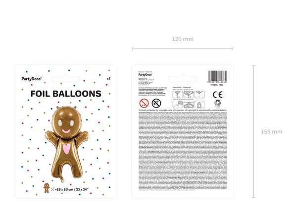 Folienballon | Lebkuchenmann | 67x97cm