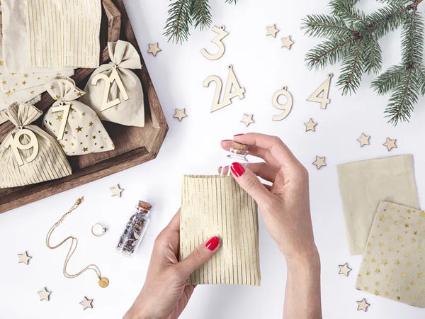 Adventskalender | 24 Beutel mit Zahlen
