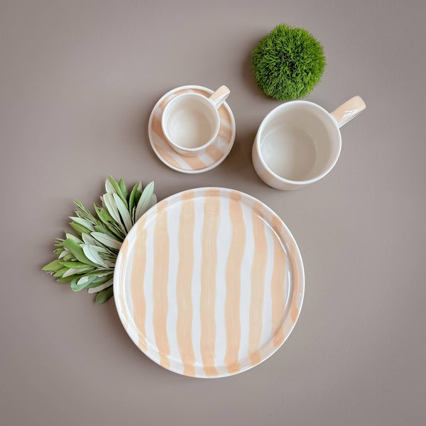 Becher Stripes - boho beige