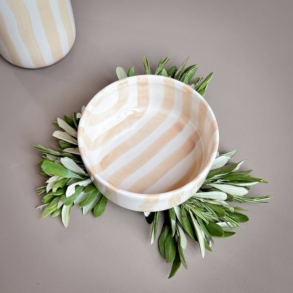 Schale Stripes - boho beige