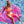 Laden Sie das Bild in den Galerie-Viewer, XXL aufblasbarer Flamingo | Glitzer Pink
