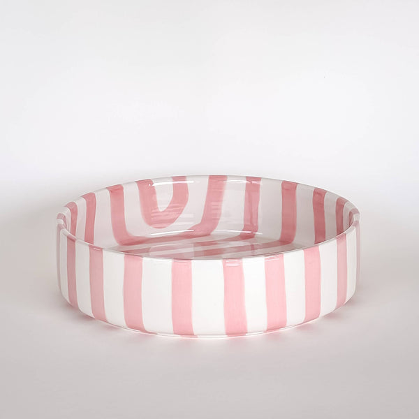 Schale gross  Stripes - incanto rose