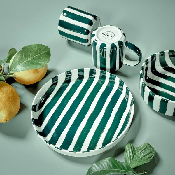 Schale Stripes - gentle green