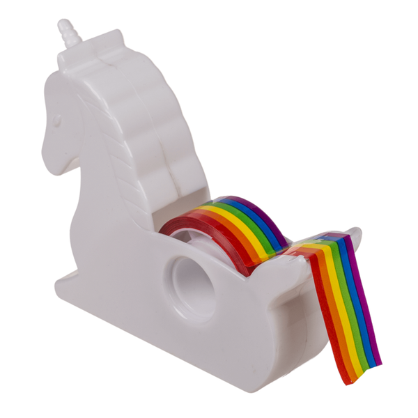 Einhorn-Bandspender mit Regenbogenband