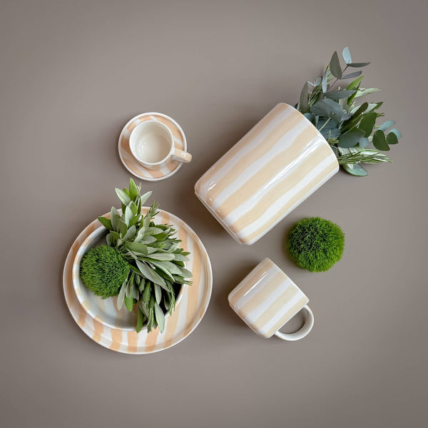 Becher Stripes - boho beige