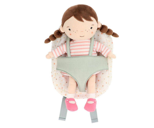 Rucksack für Puppen Frühlingsgarten