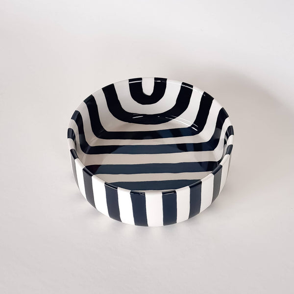 Schale Stripes - vulcano black
