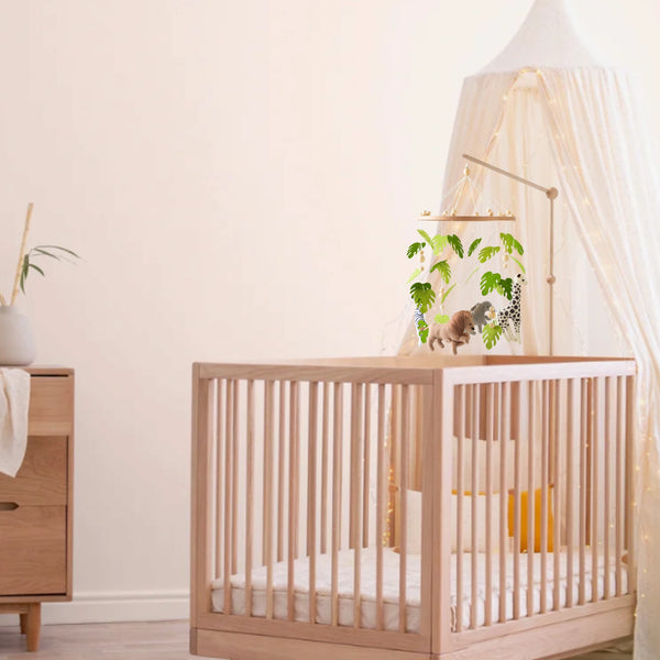 Handgefertigtes Mobile | Dschungel aus Filz und Holz