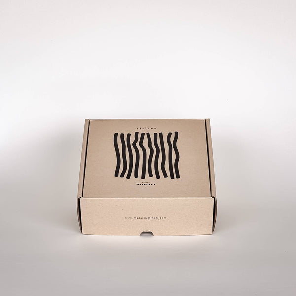 Schale Stripes - vulcano black