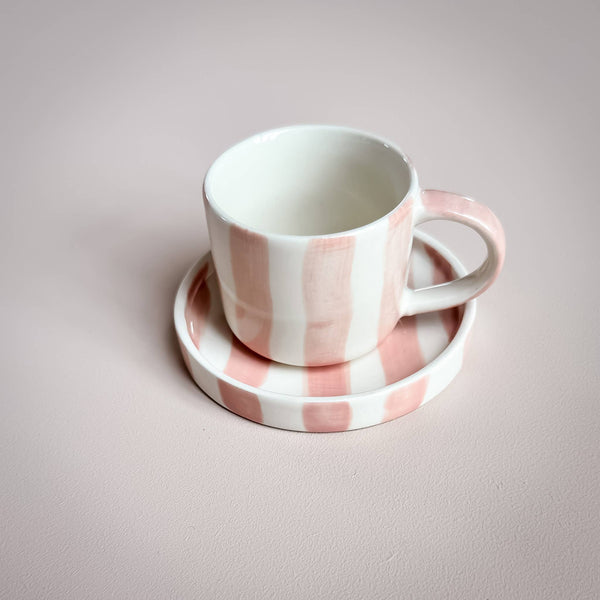 Espresso  Stripes - incanto rose (2er Set - 4 Teile)