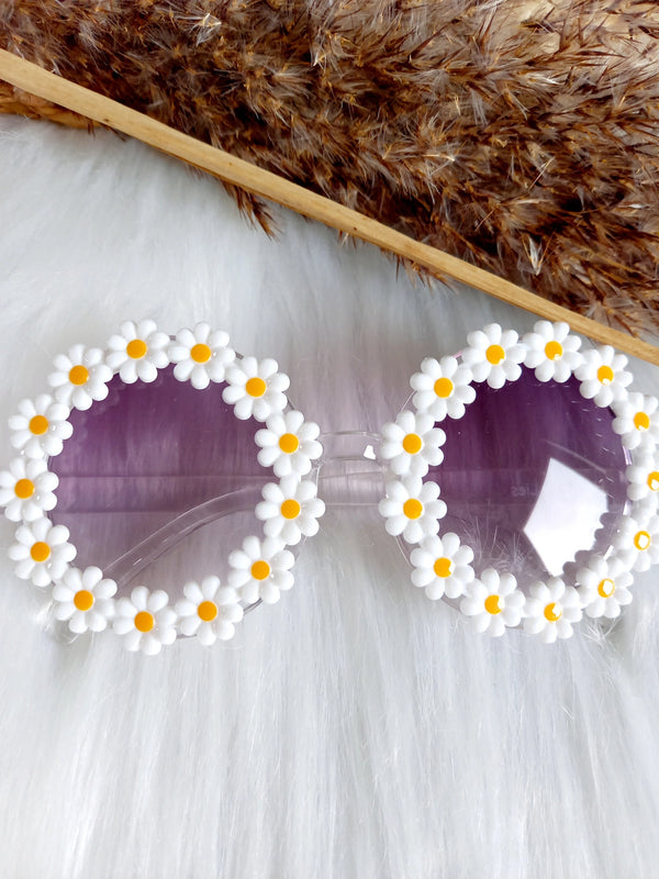 Kinder-Sonnenbrille Classic | Madelief weiß | Flower