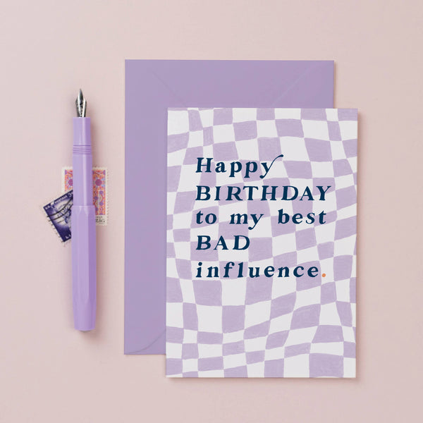 Bad Influence Geburtstagskarte | Lustige Geburtstagskarten