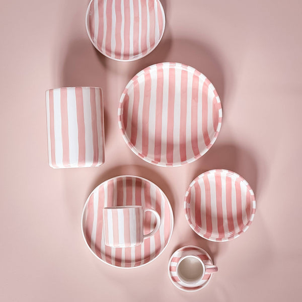 Schale gross  Stripes - incanto rose