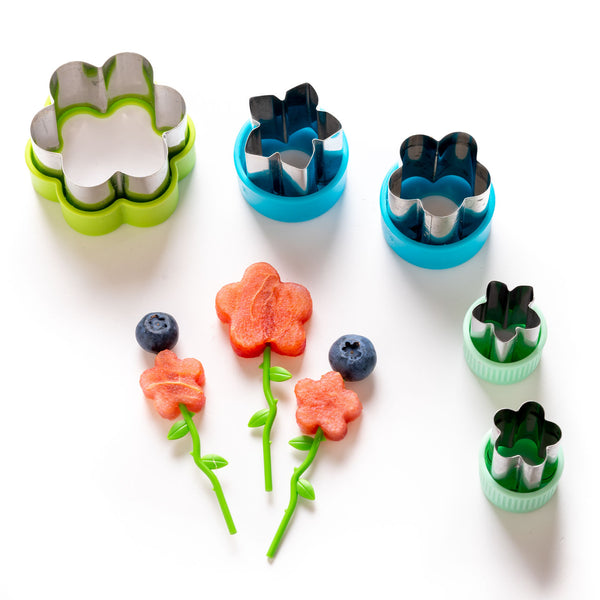 Edelstahl Ausstecher, 5er Set - Blümchen