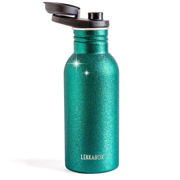Glitzer Edelstahl Trinkflasche, 500ml