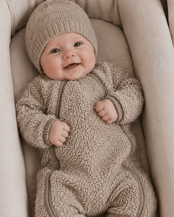 Wollwalk boclé merino Wolle | nature melange