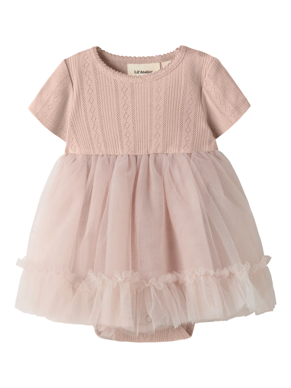 NBFFANELLA SS BODY TULLE DRESS LIL