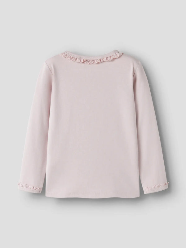NMFLAYO SUP LS SLIM TOP SOLID LIL ROSE
