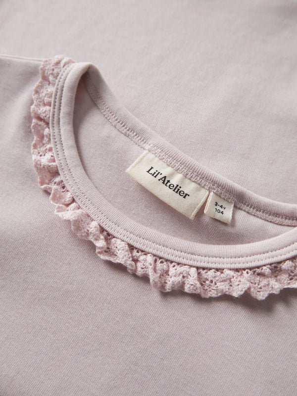 NMFLAYO SUP LS SLIM TOP SOLID LIL ROSE
