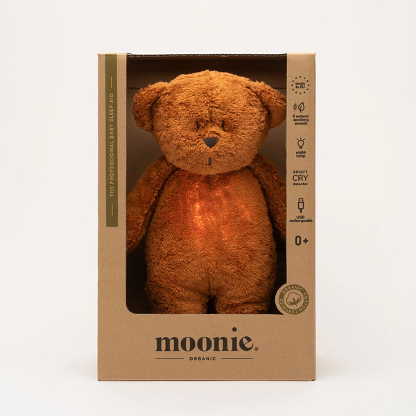 MOONIE Teddybär | Einschlafhilfe | Caramel
