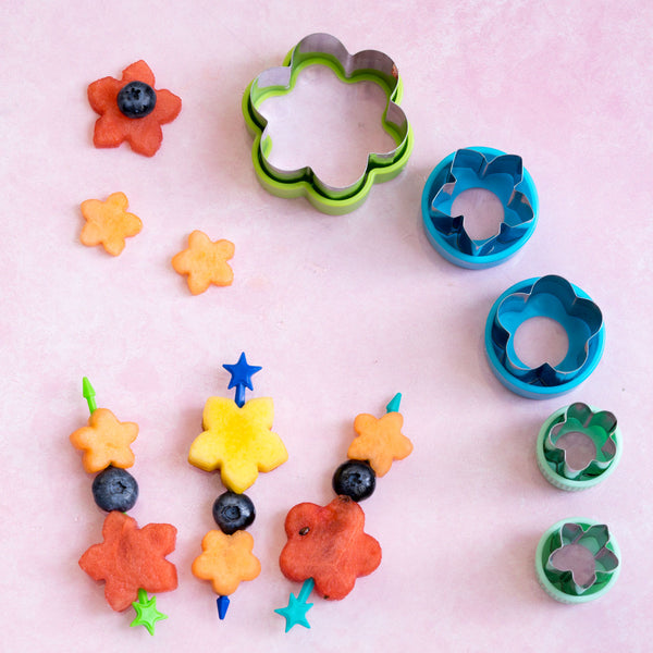Edelstahl Ausstecher, 5er Set - Blümchen