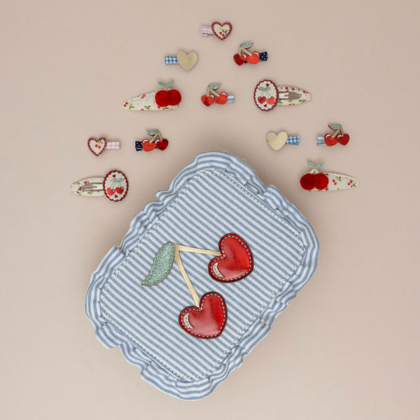 Mimi & Lula Gestreifte Kirschtasche