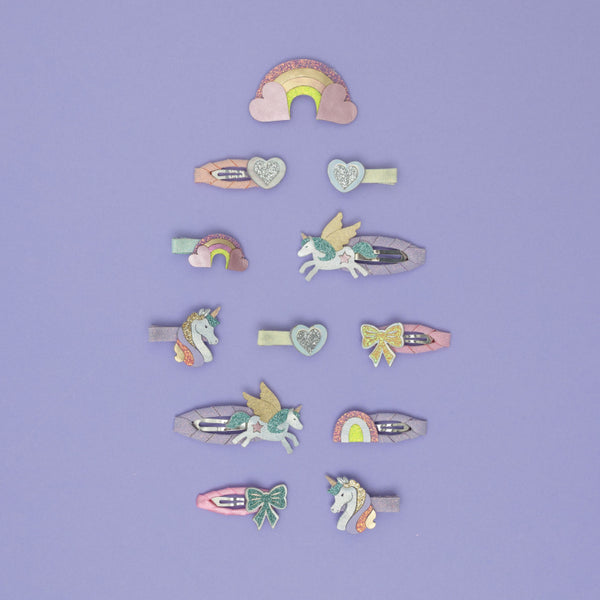 Mimi & Lula DREAMY UNICORN Haarspangen MINI CLIPS