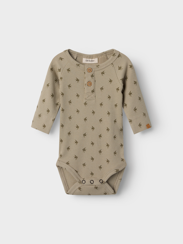 Baby KIP LS SLIM BODY - Moss Gray