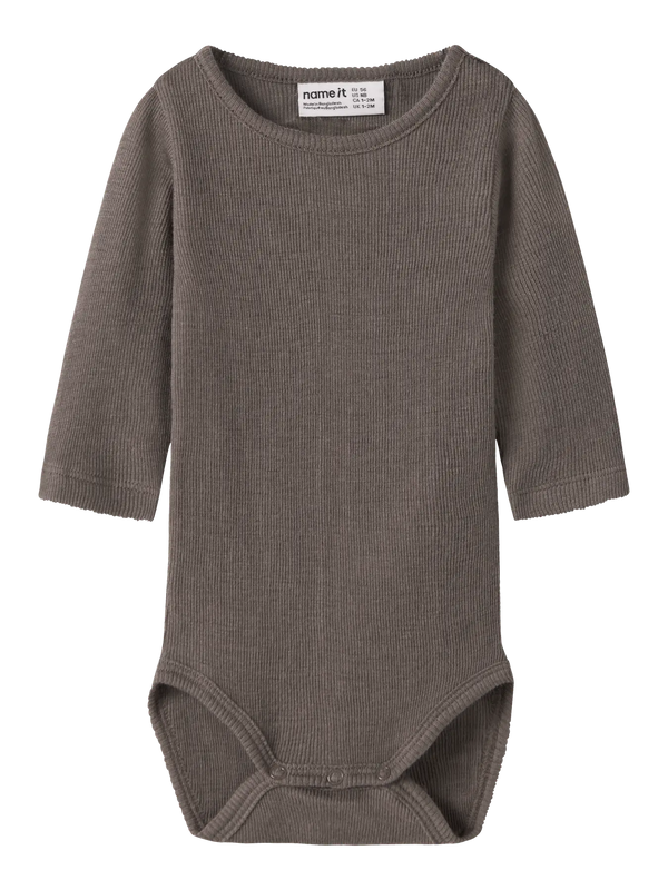 NBMWOSSA RIB LS BODY | Wolle Seide