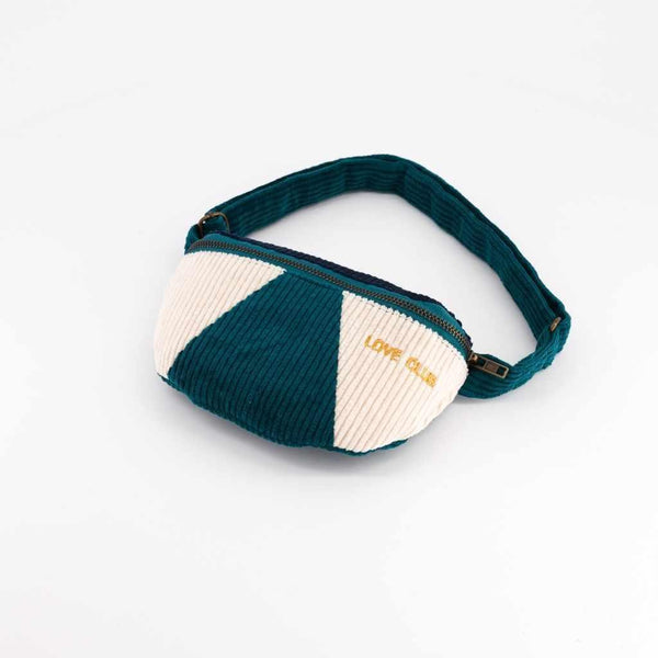 Petrol corduroy Waist Bag | Child or Adult