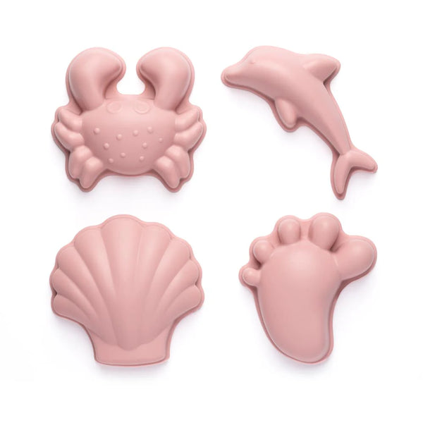 Scrunch - Sandspielset 4 Sandförmchen aus Silikon