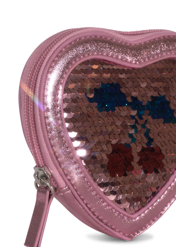 TUT HEART SEQUIN WALLET - Geldbeutel