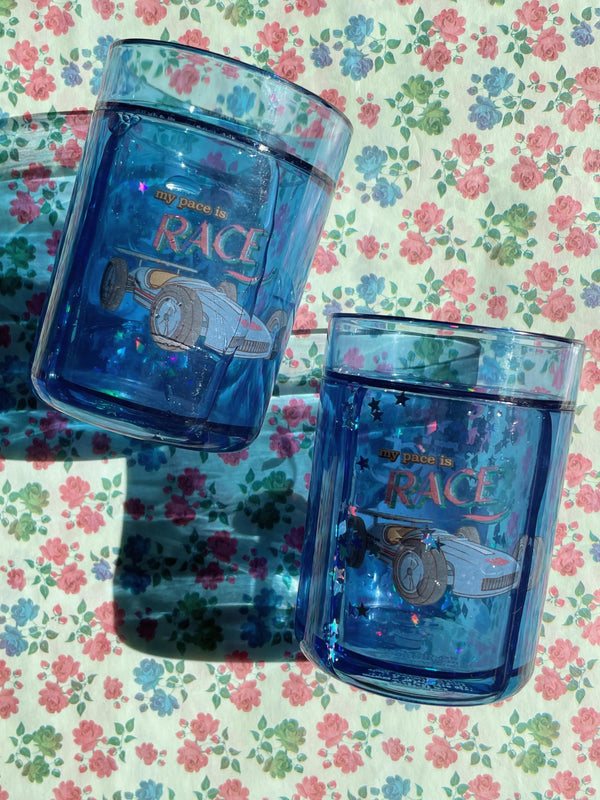 2 Pack Glitzerbecher Race