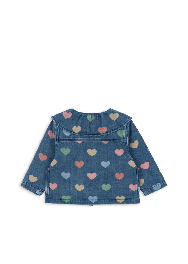 MAGOT DENIM SHIRT COEUR COLORÉ