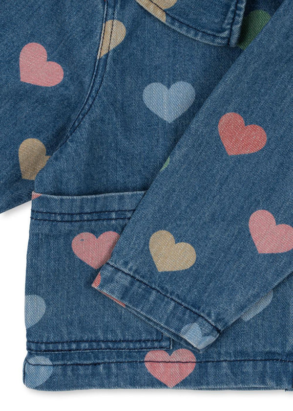 MAGOT DENIM SHIRT COEUR COLORÉ