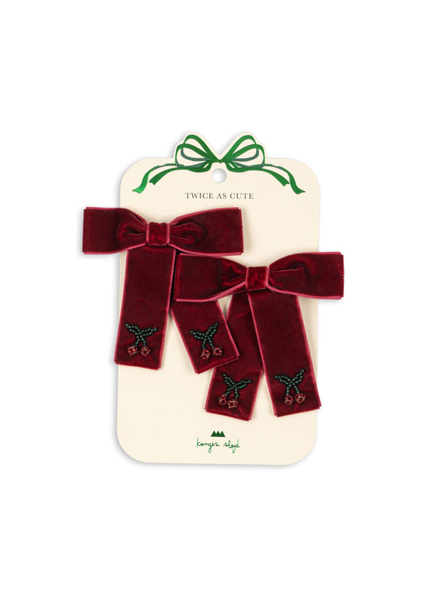 JULIETTE BOW HAIR CLIP 2er Set
