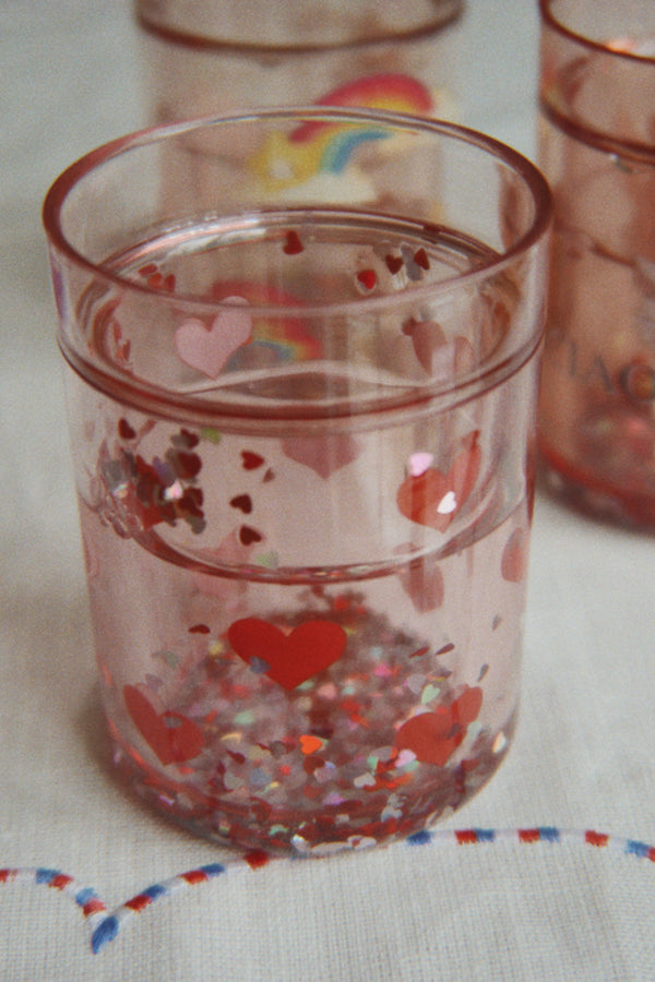 Glitzer Becher