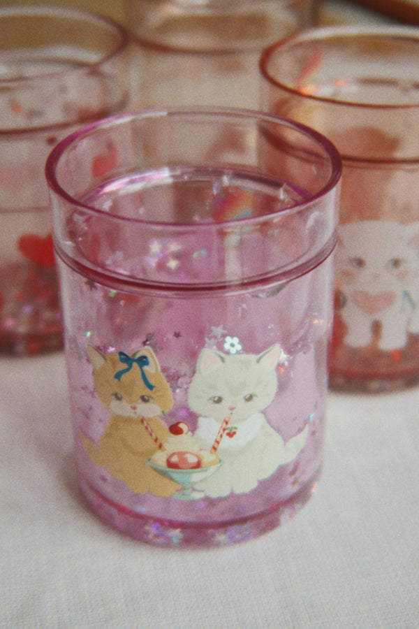 Glitzer Becher