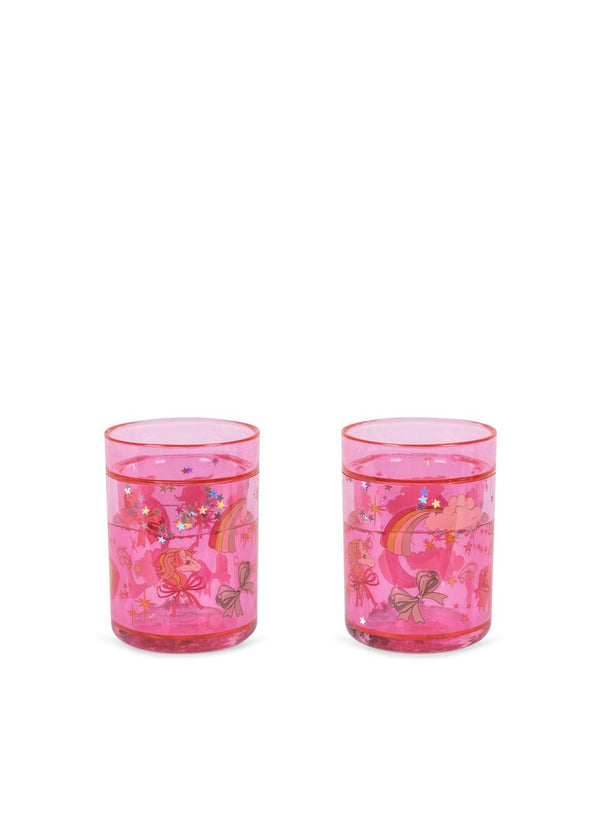 2 Pack Glitzerbecher Regenbogen