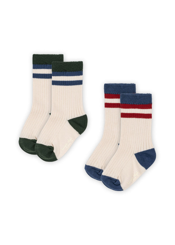 2 PACK RIB SOCKS