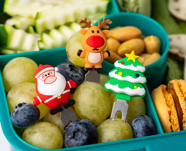 LEKKABOX Edelstahl Piekser, 3er Set - Weihnachten