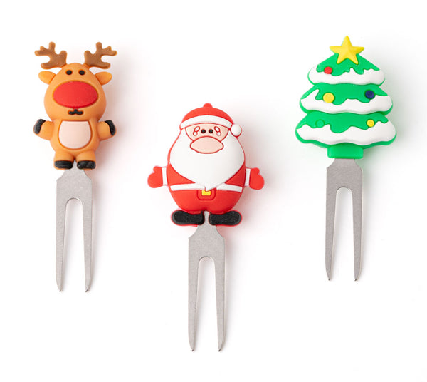 LEKKABOX Edelstahl Piekser, 3er Set - Weihnachten
